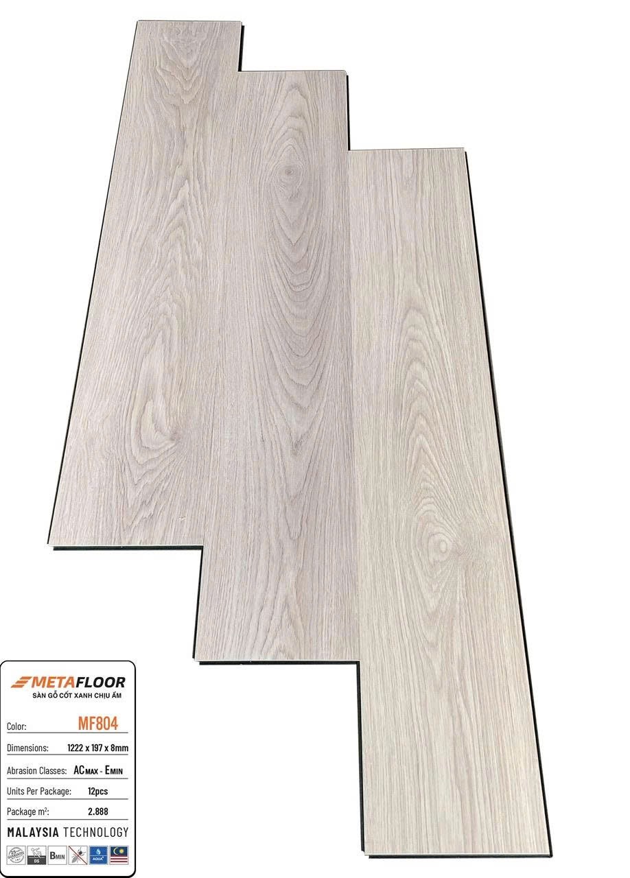 Sàn gỗ cốt xanh Metafloor 8mm mã MF804