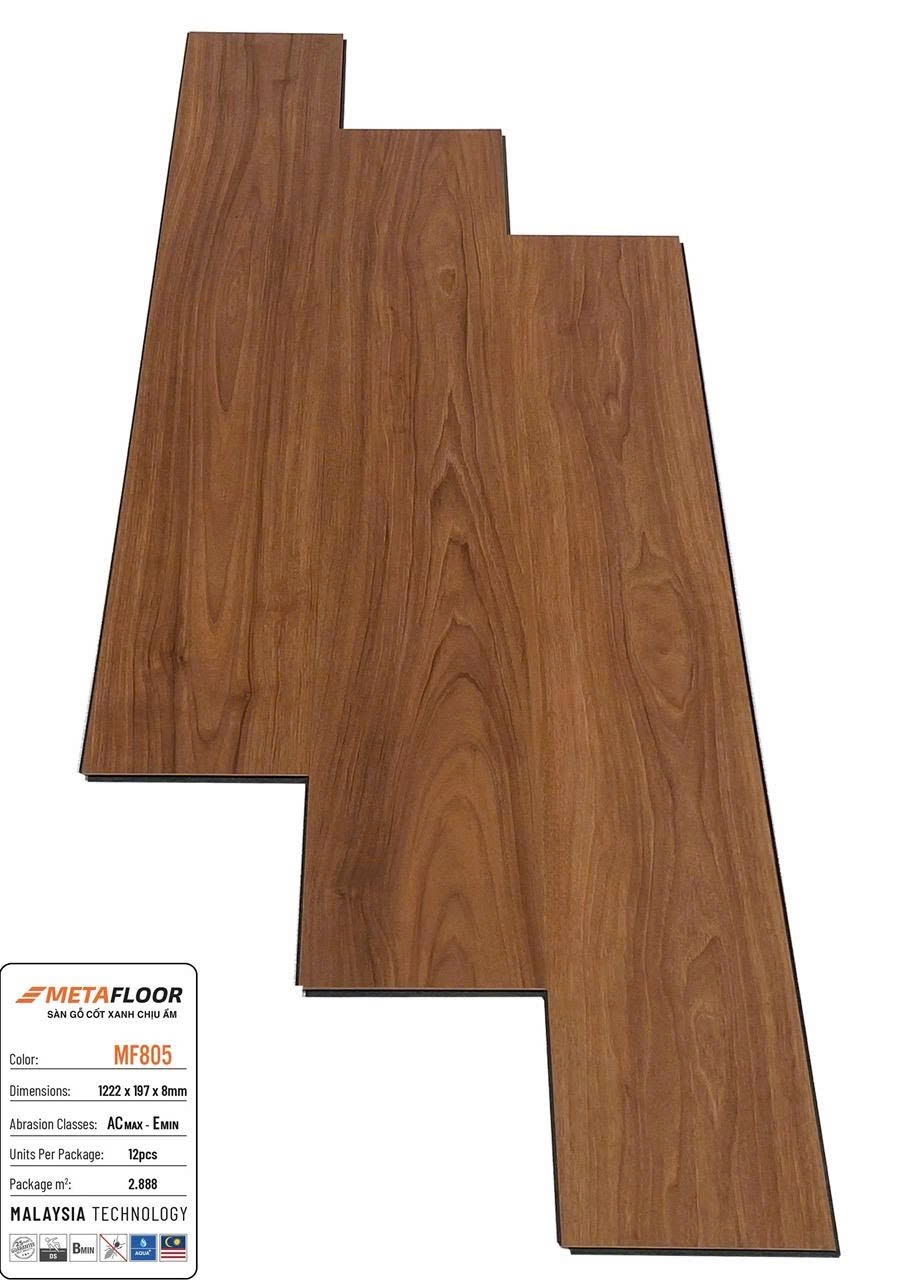 Sàn gỗ cốt xanh Metafloor 8mm mã MF805