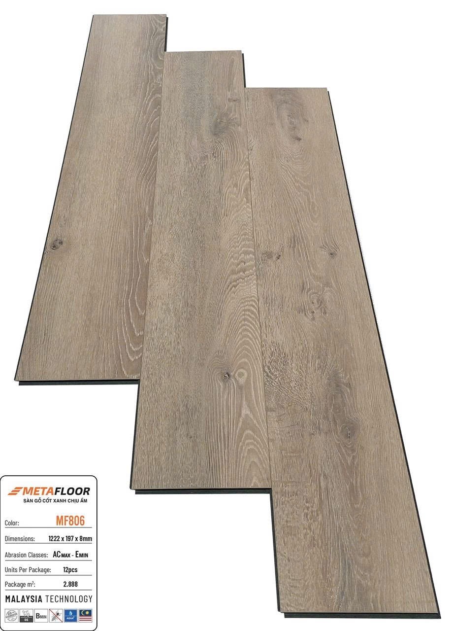 Sàn gỗ cốt xanh Metafloor 8mm mã MF806