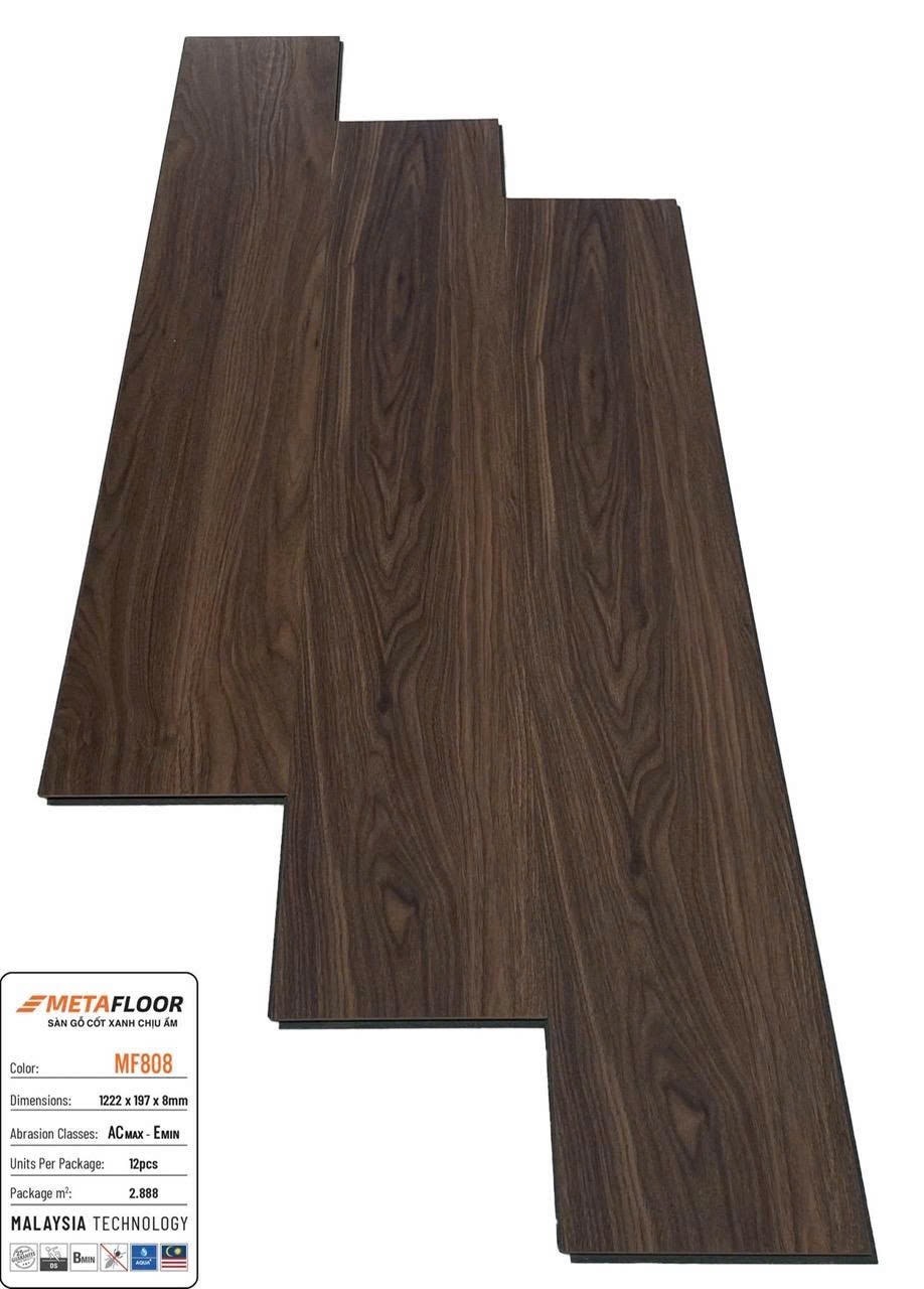 Sàn gỗ cốt xanh Metafloor 8mm mã MF808