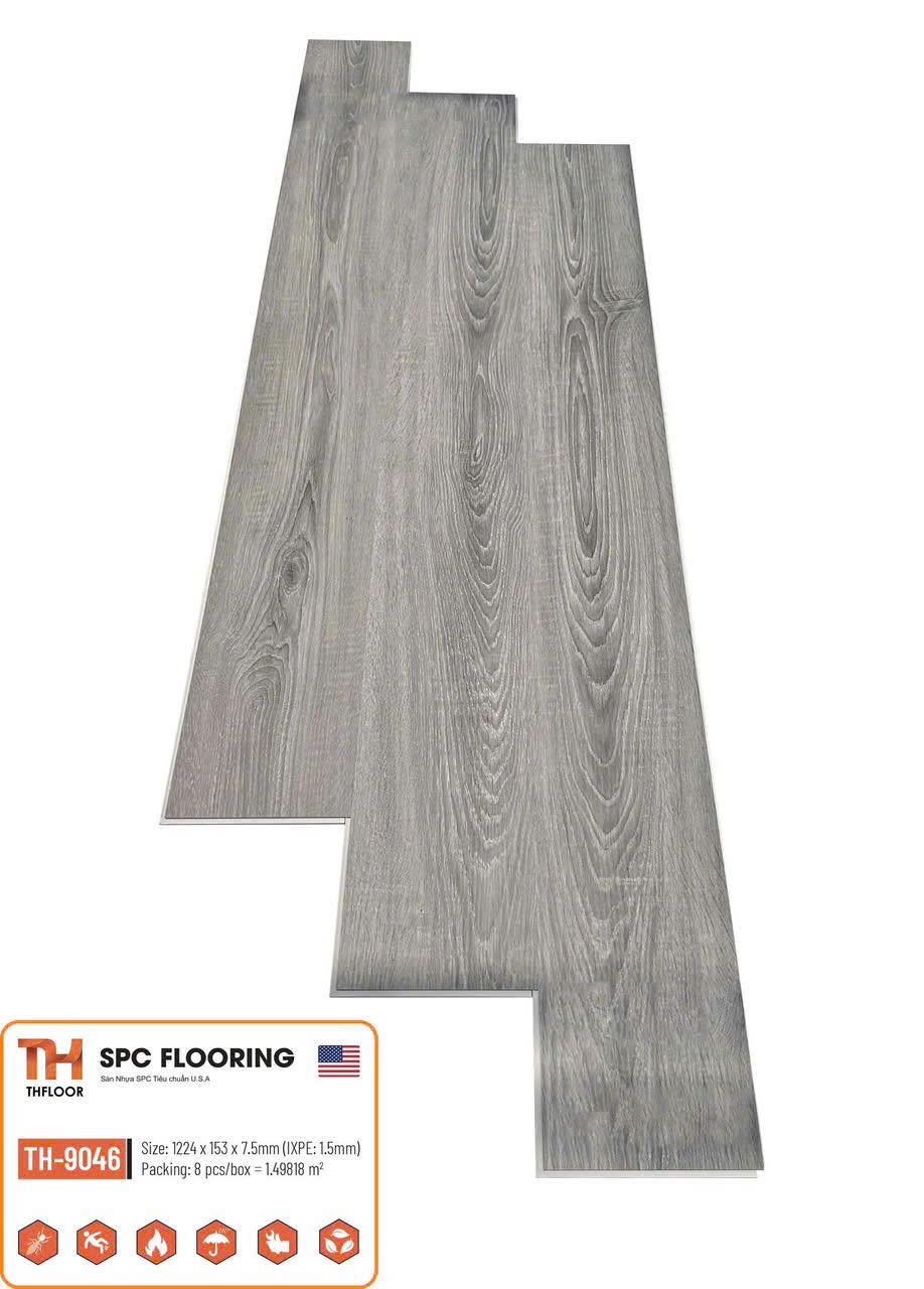 Sàn nhựa THfloor 7.5mm mã TH-9046