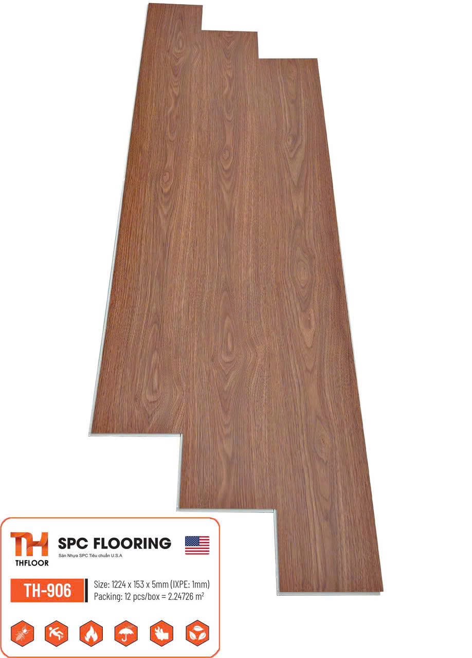 Sàn nhựa THfloor 5mm mã TH-906