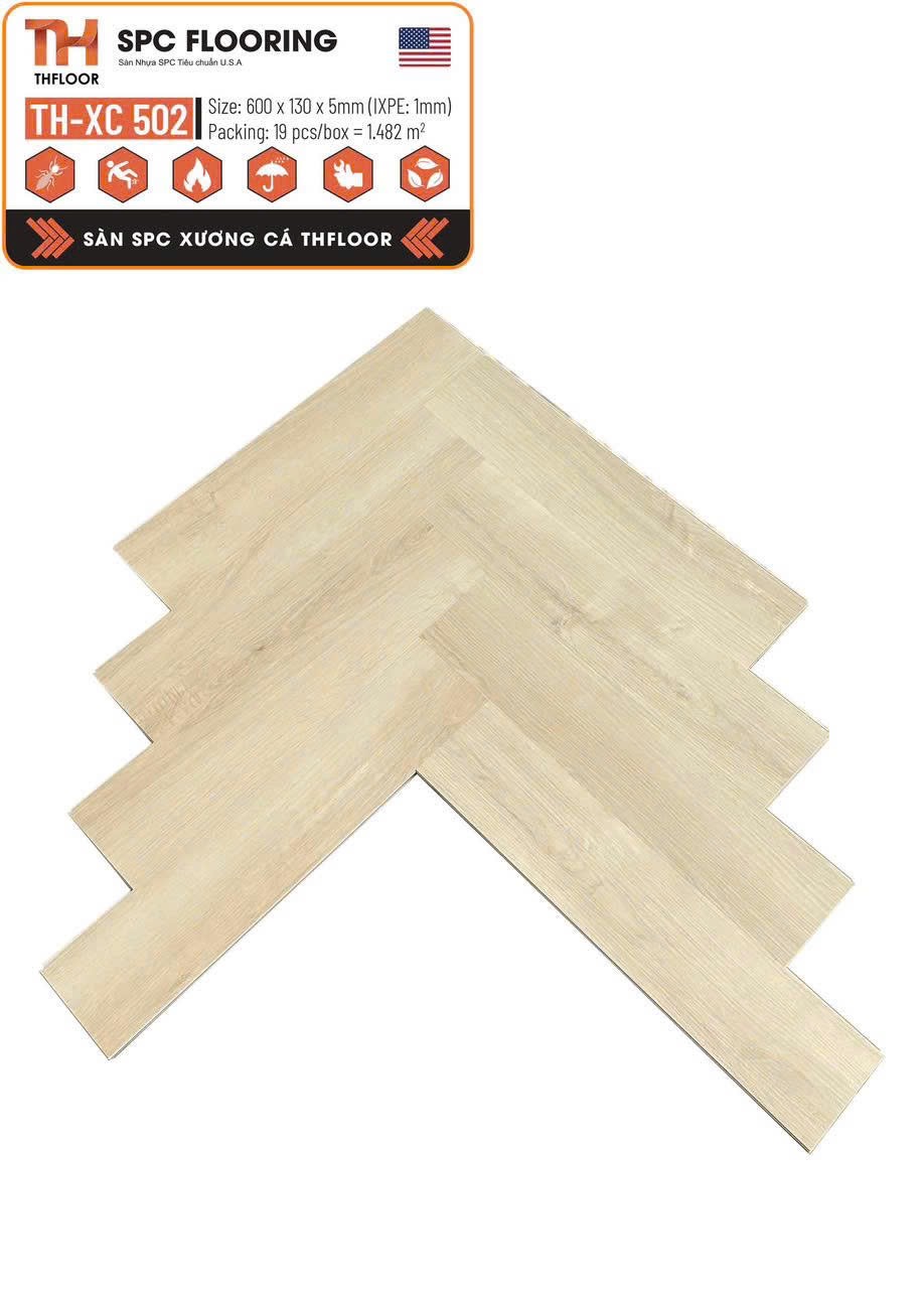 Sàn nhựa xương cá THfloor 5mm mã TH-XC-502