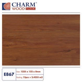 Sàn gỗ Charmwood cốt xanh 8mm mã E867