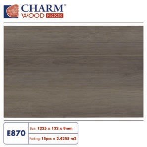 Sàn gỗ Charmwood cốt xanh 8mm mã E870