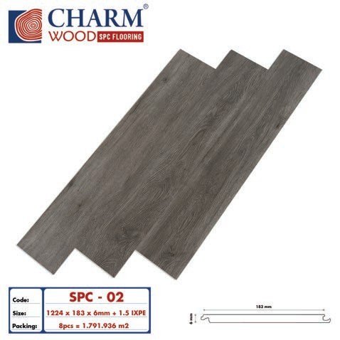 Sàn nhựa Charmwood SPC 6mm + IXPE 1.5mm mã SPC-03