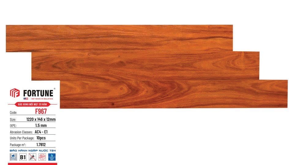 Sàn gỗ Fortune 12mm mã F969